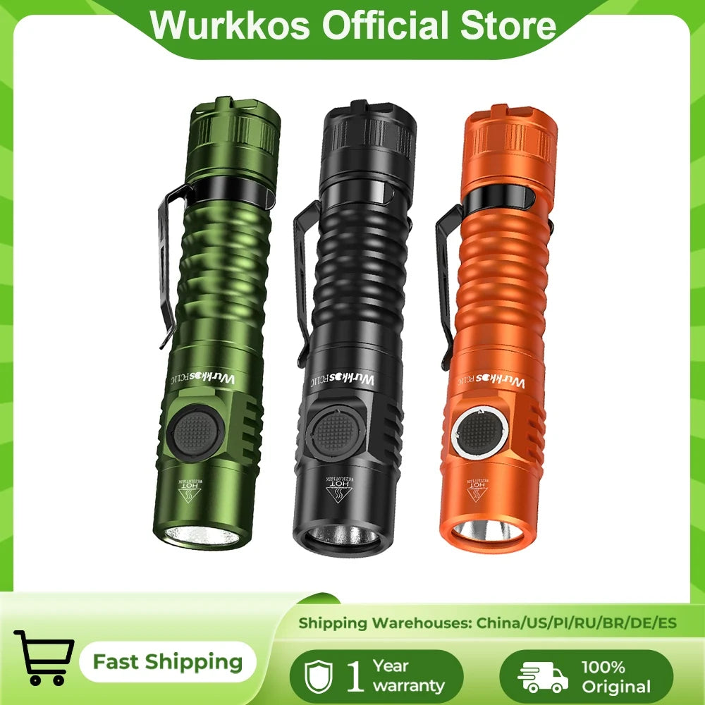 FC11C Flashlight Nippon Chemical 519A Mountaineering Edition 18650 Battery Max Output 1200 Lm USB-C Charging Daily Carry