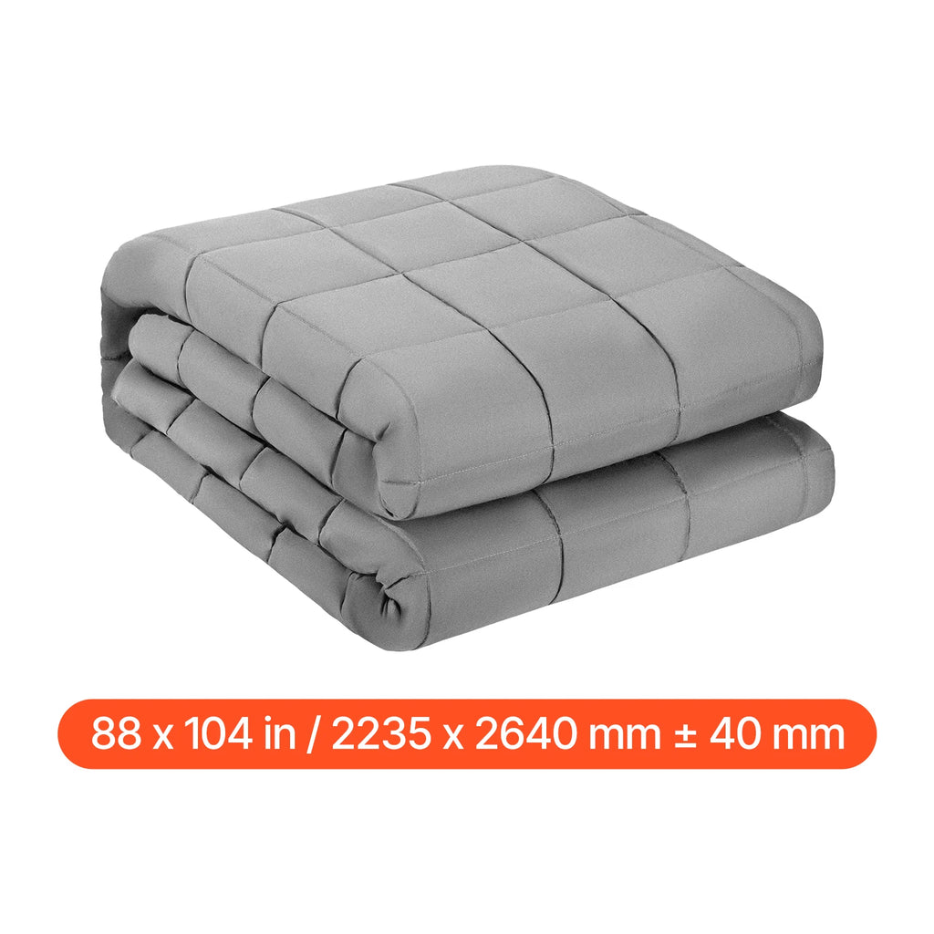 SucceBuy Weighted Blanket 20lb 88x104in King Size Cooling Breathable Blanket w/ Glass Beads All-Season Use for 200-250lb Adults