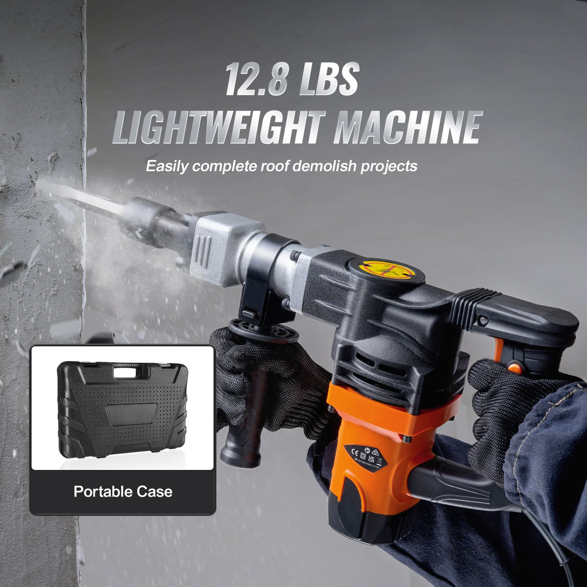 SucceBuy 1400W Electric Demolition Jack Hammer
