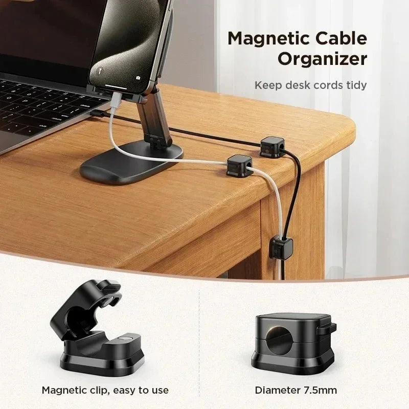 Magnetic Cable Clips, 6 Pack