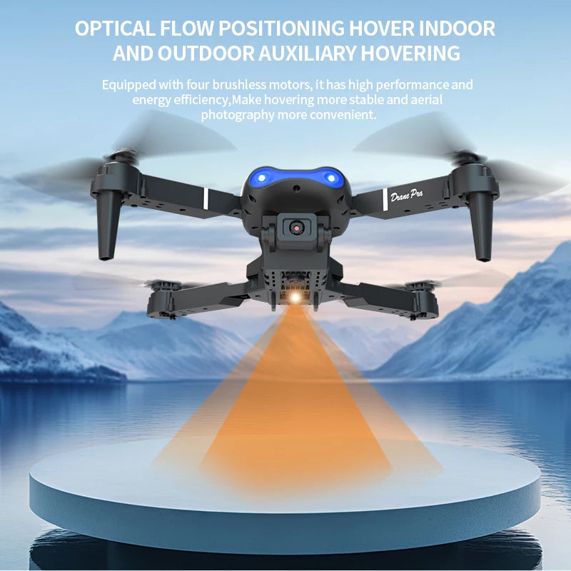 Brushless RC Drone with Dual Camera, One-Key Takeoff, Return Home and Headless Mode