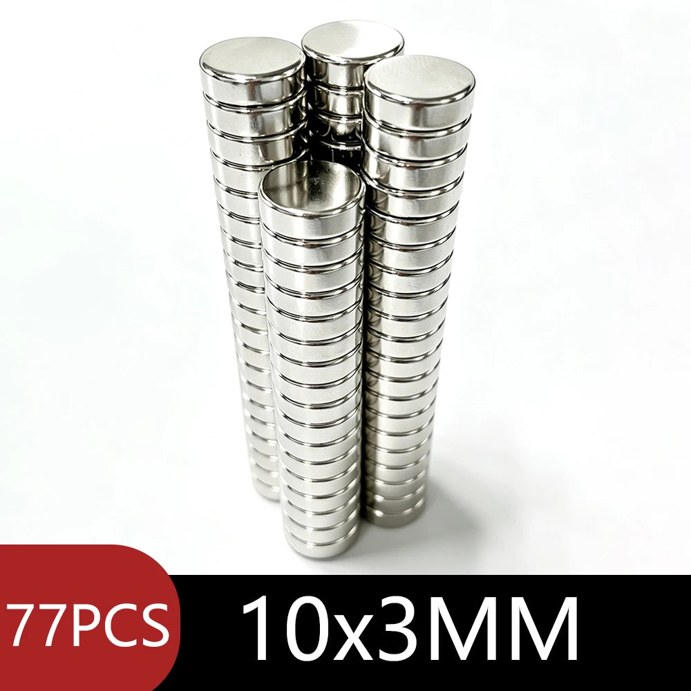 Round Disc Strong Magnets Silver Plated Magnets Tiny Circular Flat Magnets Assorted Sizes for DIY Crafts Model Making Fridge Office Scientific Experiment Household Handicraft Multi‑Scene Application