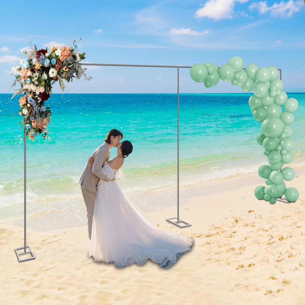 10X20FT Heavy Duty Wedding Backdrop Stand 6M*3M Square Metal Arch Frame Kit for Stage, Photography, Party, Curtain Support