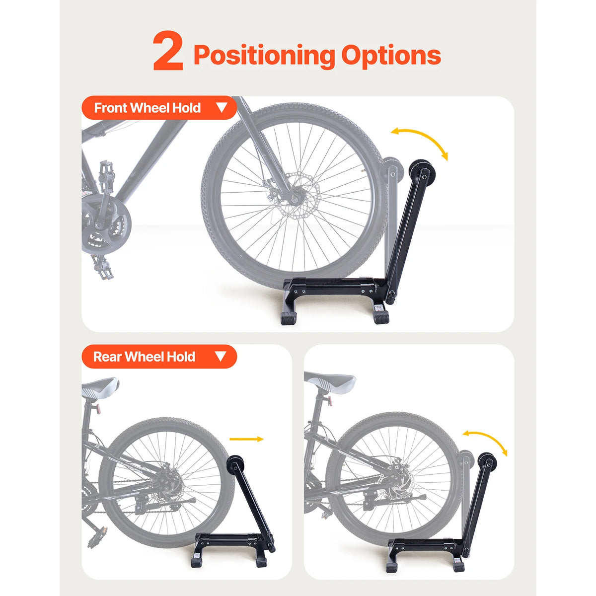 SucceBuy Bike Racks 1/2 Pcs Fits 20-29 In Mountain&Road Bikes Alloy Steel Rust-Resistant Bicycle Stand for Entryway Garage