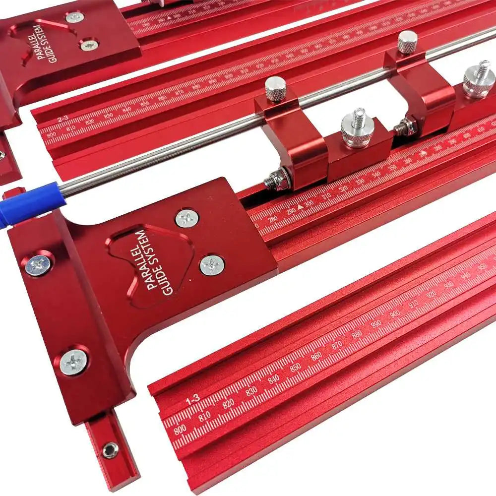 0-1200mm Woodworking Parallel Guide Rail System Engraving Machine Slotting Track Parallel Sliding Rail for Electric Circular Saw