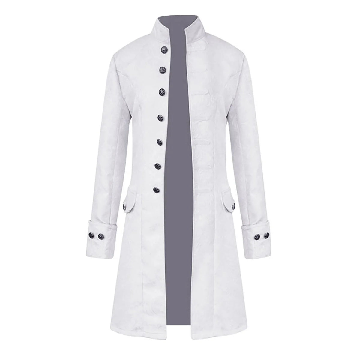 Men's Steampunk Gothic Victorian Tailcoat, Vintage Medieval Frock Coat for Renaissance and Halloween Costumes