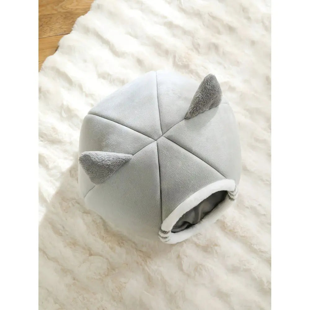 Washable Cat Bed for Indoor Cats, Soft Calming Kitten Bed