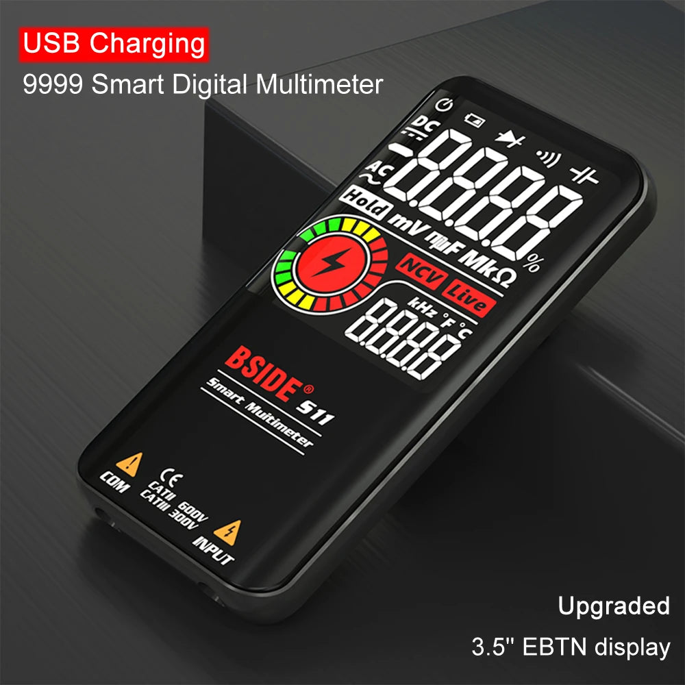 BSIDE Smart Digital Multimeter 9999 Counts with EMF