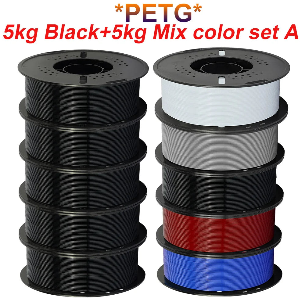 KINGROON PLA & PETG Filament Bundle, 10kg