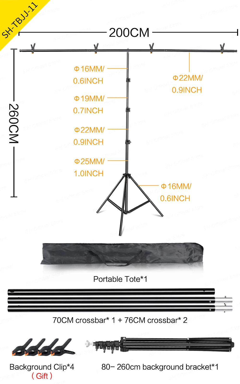 Photography Photo Studio T-Shape Backdrop Background Stand Frame Support System Kit For Video Chroma Key Green Screen With Stand