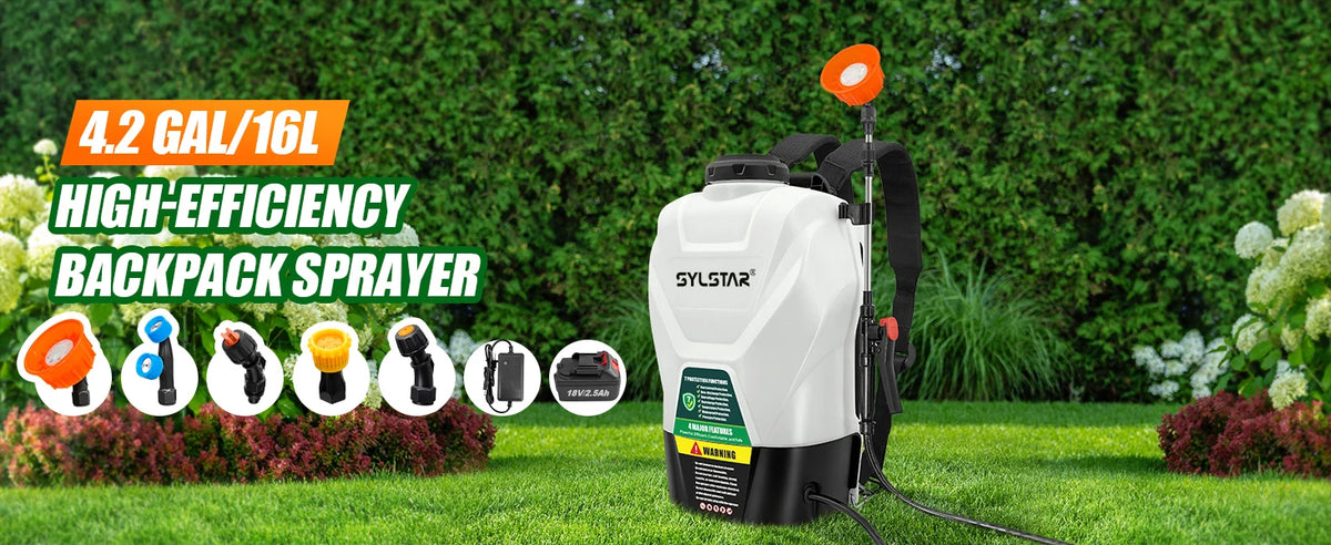 4.2 Gallon Backpack Sprayer Battery Powered,100 PSI Electric Garden Sprayer Works with Makita 18V Battery,Weed Lawn Yard Spraye