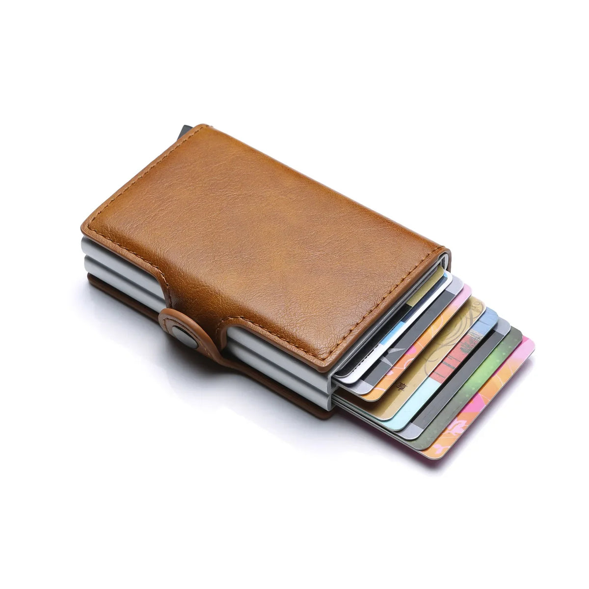 RFID Blocking Carbon Fiber Slim Card Wallet for Men, 14 Card Holder Minimalist Wallet