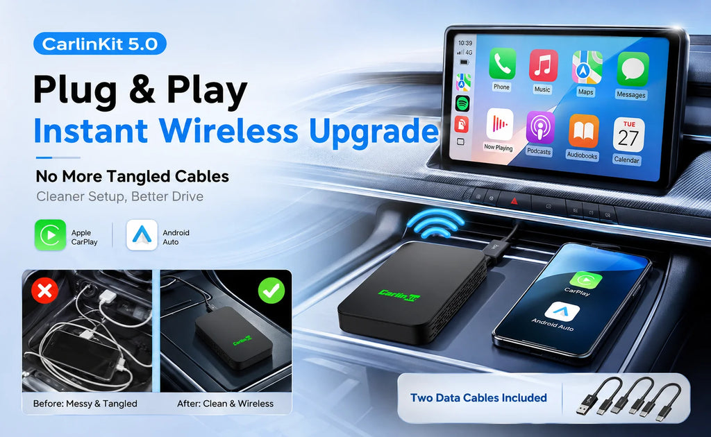 Carlinkit 5.0 Wireless CarPlay & Android Auto Adapter