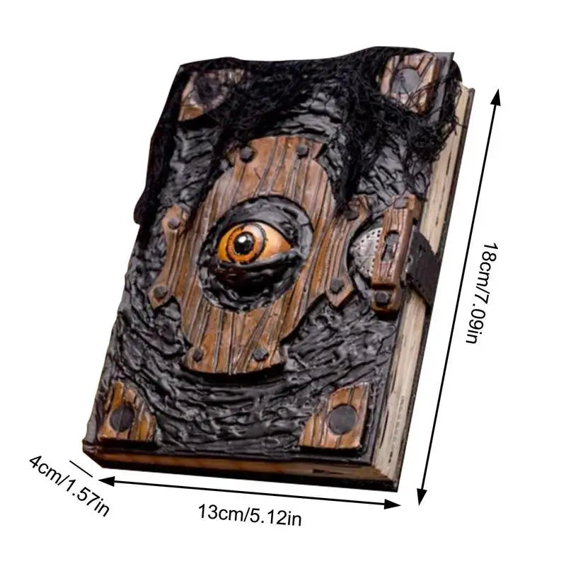 Halloween Witch Spell Book Prop, Gothic Decor Ornament