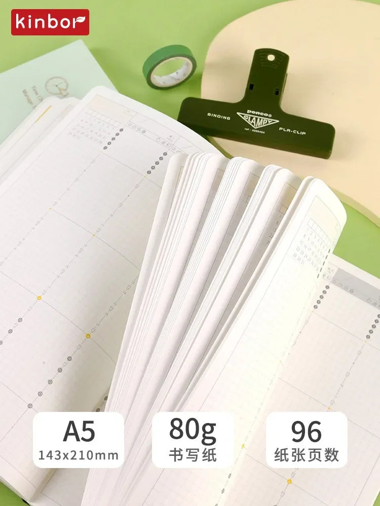 Undated Weekly and Monthly Planner, Portable Daily Agenda and Schedule Organizer