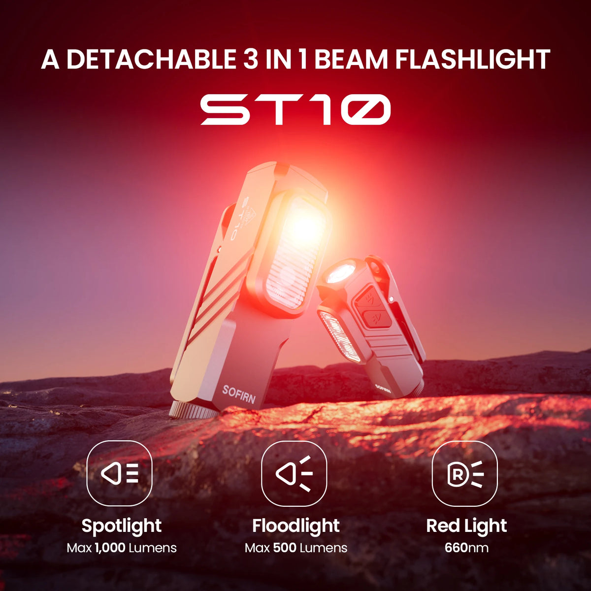 SOFIRN ST10 1000lm EDC Flashlight