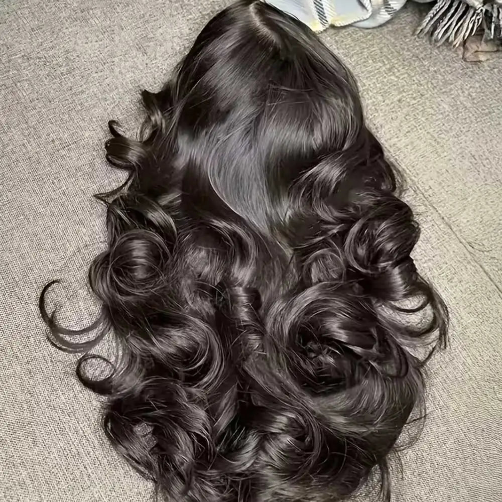 13x6 Lace Front Wigs Human Hair 250 Density Hd Body Wave Lace Frontal Human Hair Wigs For Women Glueless Pre Plucked Black Wig