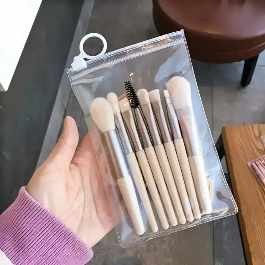 8-Piece Mini Makeup Brush Set