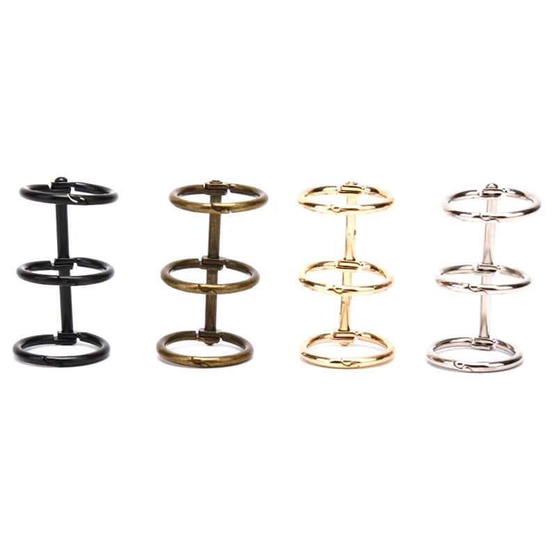 2Pcs 3 Rings Loose Leaf Metal Book Binder For Notebook Album Scrapbook Clips Metal Ring Binder Calendar Circle Stationery Office