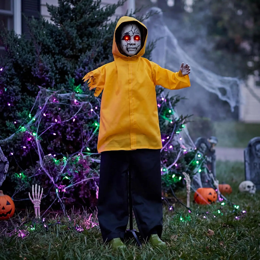 Halloween 49 in Animated Ghost, Sound Activated with Glowing Lights