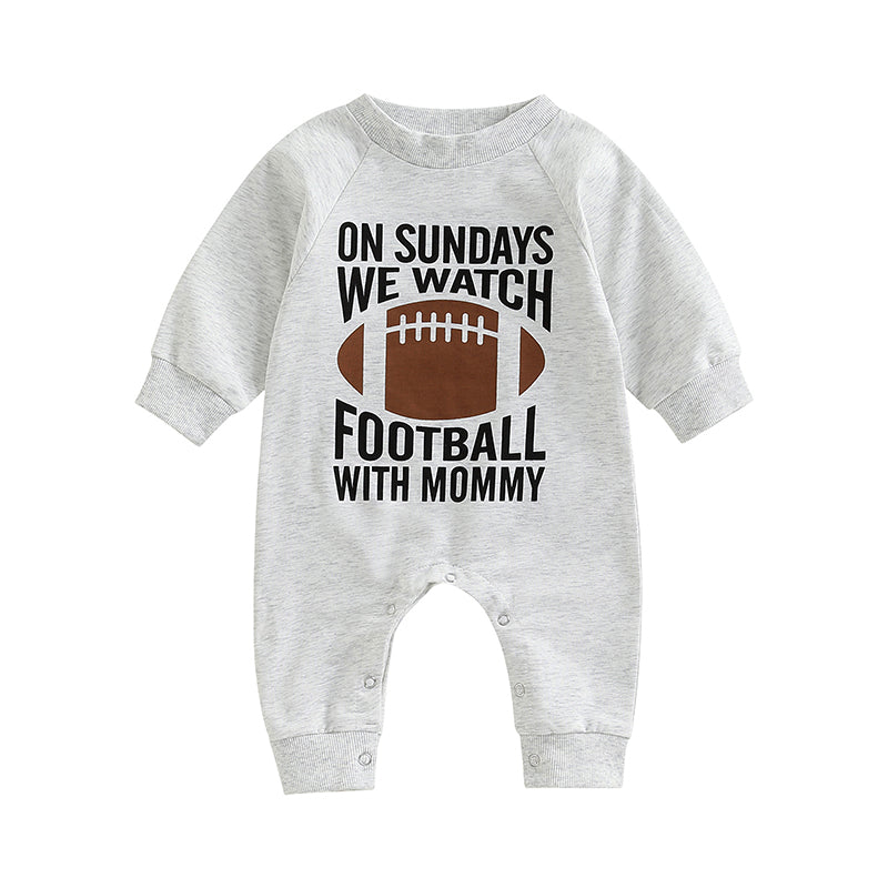 Autumn Infant Baby Girls Boys Spring Jumpsuit Cartoon Letter Print Long Sleeve Full Length Romper Fall Clothes