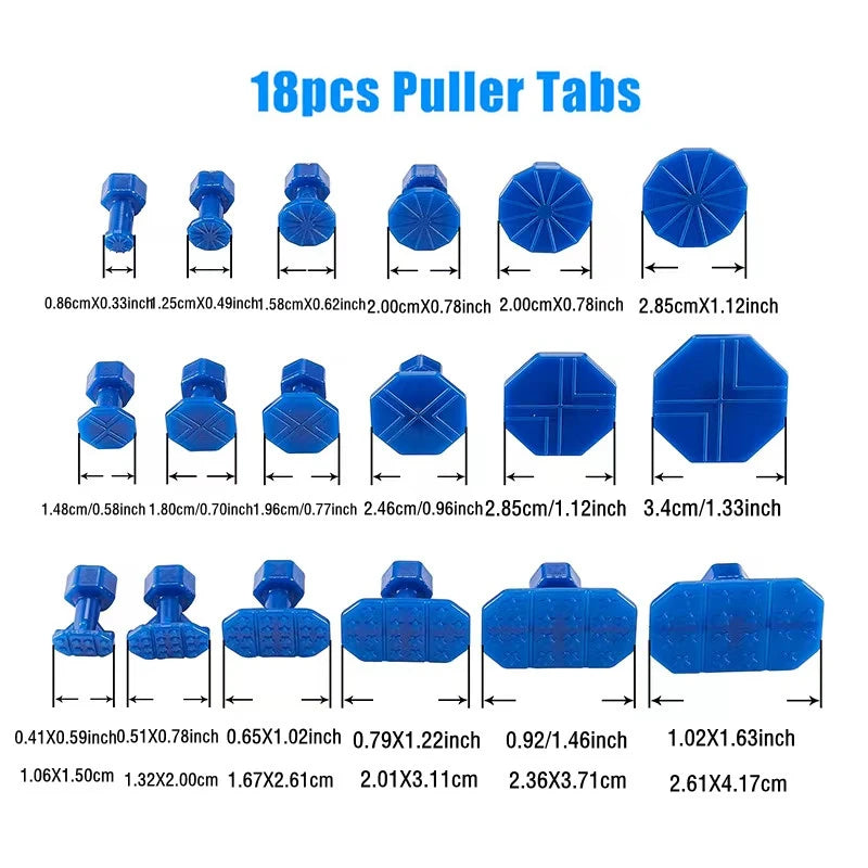 Universal Car Dent Puller Metal T Dent Repair Tool Auto Repair Sheet Metal Kit Slide Hammer Reverse Hammer Glue +18pcs Glue Pull