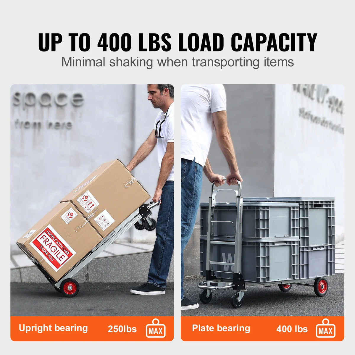 SucceBuy 400 lb Folding Hand Truck Dolly