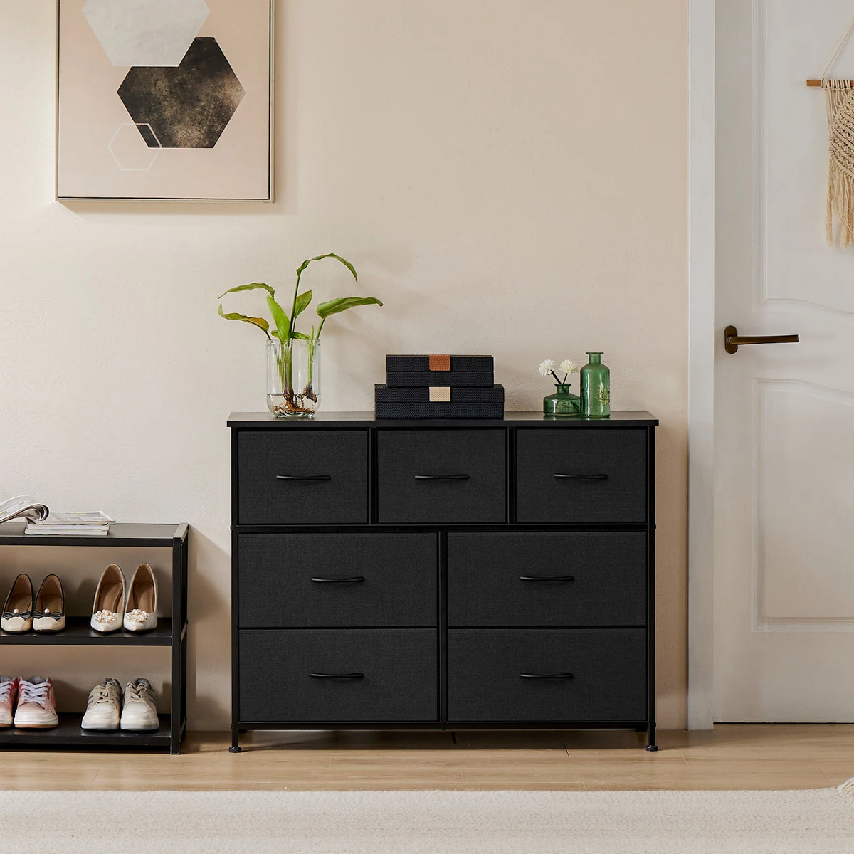 7-Drawer Fabric Dresser for Bedroom