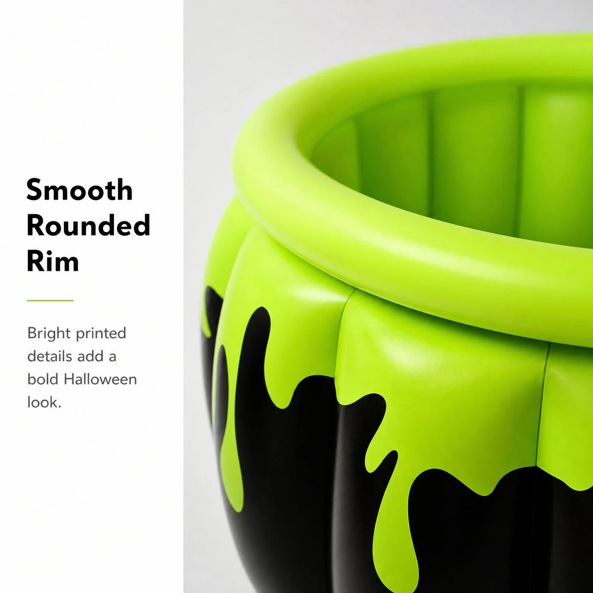 Halloween Inflatable Witch Cauldron Drink Cooler, Party Ice Bucket