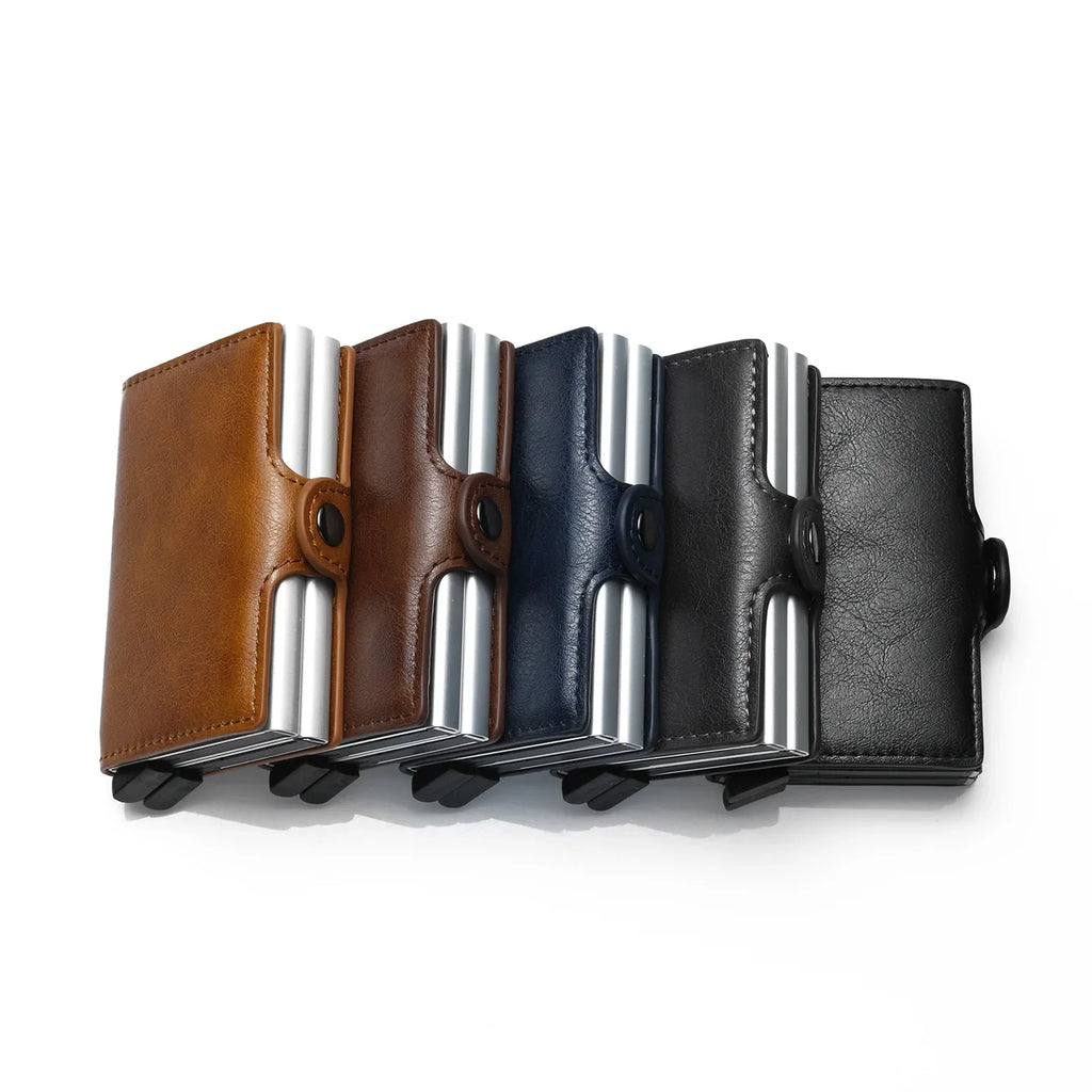 RFID Blocking Carbon Fiber Slim Card Wallet for Men, 14 Card Holder Minimalist Wallet