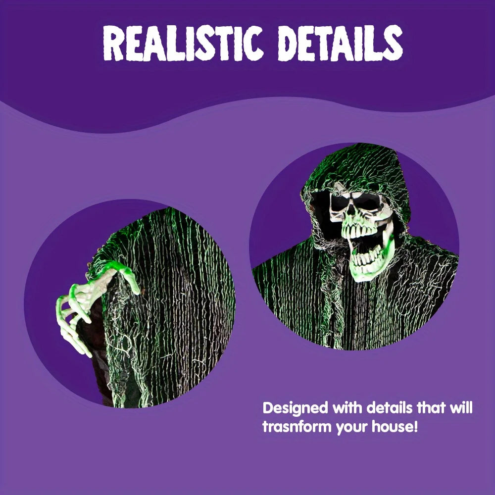 Halloween Hanging Grim Reaper Flying Ghosts, 3 Pack