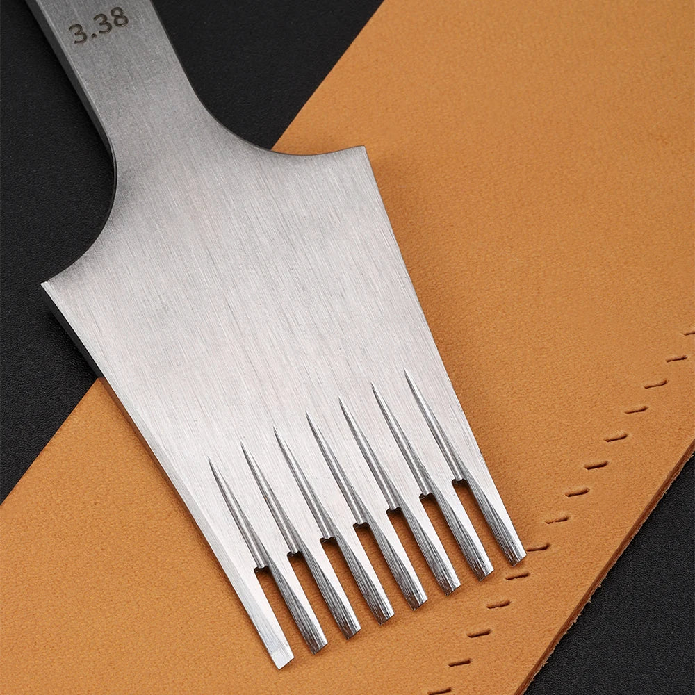 WUTA 1pc High Quality Sharp Leather Chisel French Style Pricking Iron Die-steel Leather Punching Tool Polish-2.7/3.0/3.38/3.85mm
