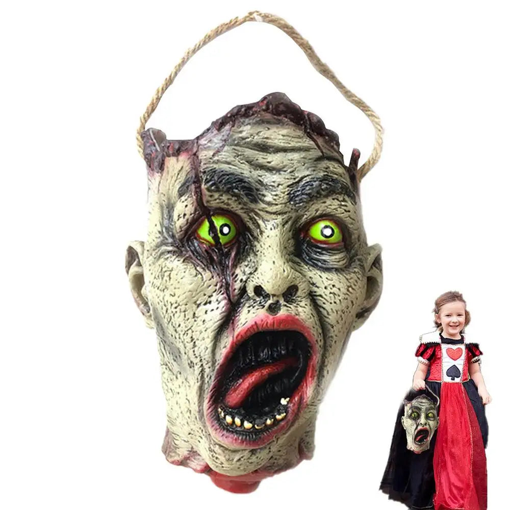 Halloween Skull Head Candy Bowl, Trick or Treat Candy Holder