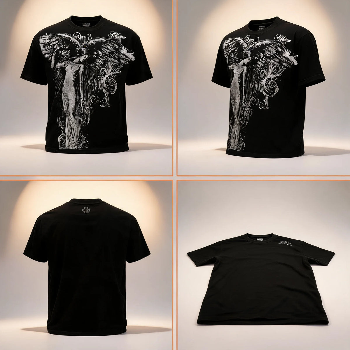 Y2K Gothic Print Oversized T-Shirt