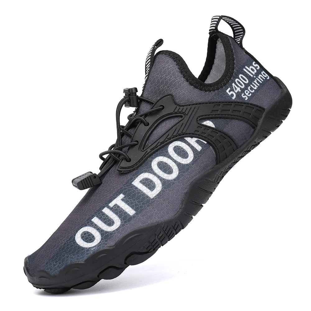 Men's Quick-Dry Water Shoes, Lightweight Barefoot Beach and Wading Sneakers