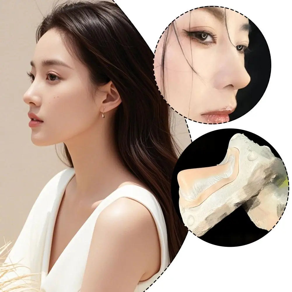Dramatic Look Silicone Prosthetic Nose Chin Kit Soft Flexible for Cosplay Halloween Photography Costume Party Special Effects