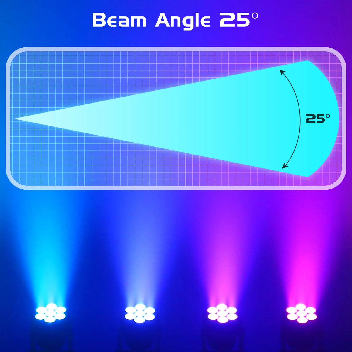 2Pcs/Set 105W Beam Moving Head Lights 7x15W RGBW LED Stage Lights DMX512 Spot Lights For DJ Disco KTV Wedding Party