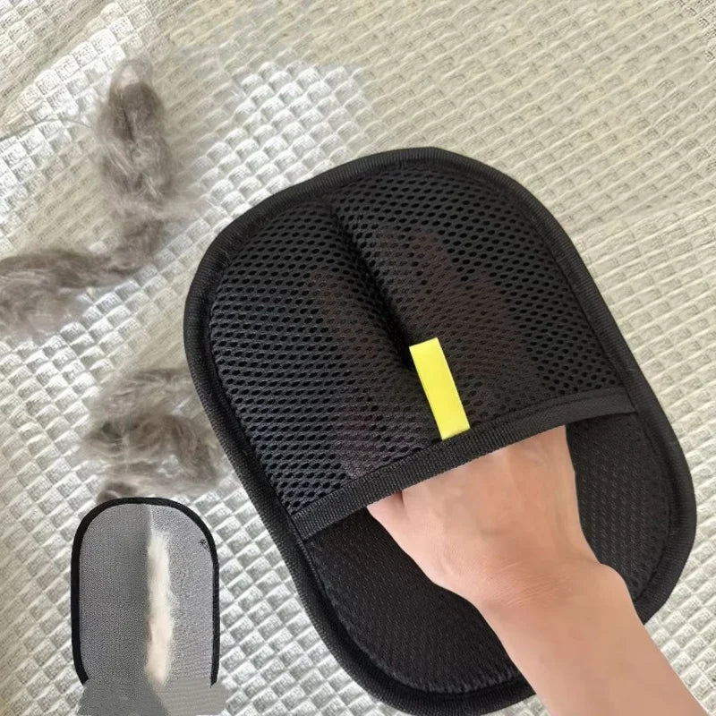 Pet Grooming Gloves for Cats and Dogs, Hair Remover Brush and Home Hair Cleaning Tool