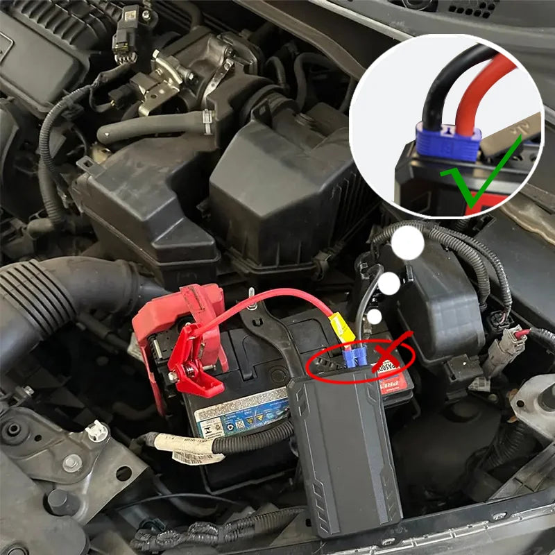 EAFC Power Bank 1000A/1200A/2000A Jump Starter Portable Charger Car Booster 12V Auto Starting Device Emergency Battery Starter