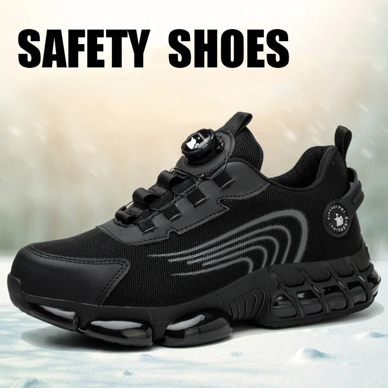 Steel Toe Slip-On Work Shoes, Puncture Resistant