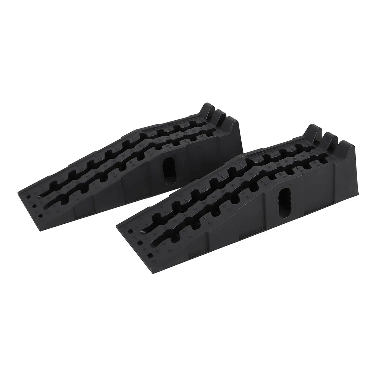 2Pcs Car Ramps for Oil Change, 12,000 LB(5 T) Capacity, Low Profile 6.25 in Lift Vehicle Service Ramps for Trucks, SUVs, Cars
