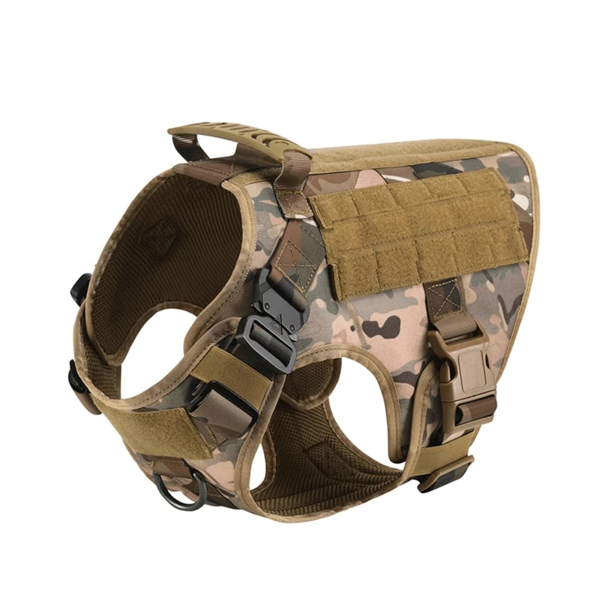 Tactical Dog Harness with MOLLE Pouches, No-Pull Training Vest for Medium and Large Dogs