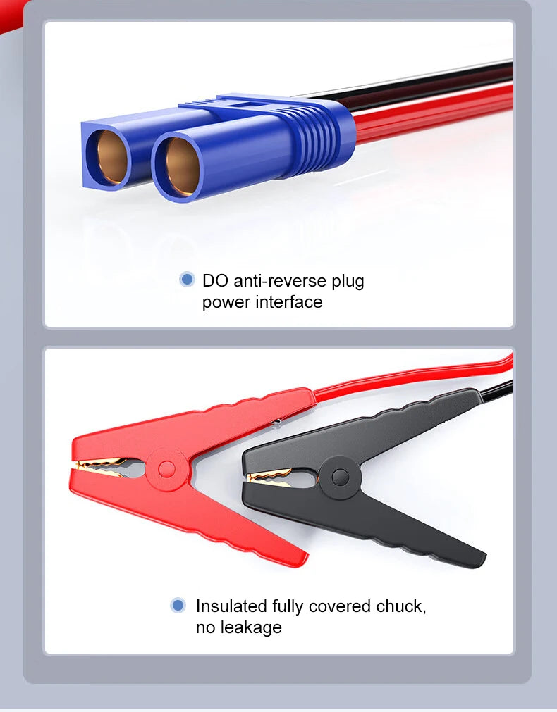 12V Car Jump Start 600A-2000A Car Battery Starter Booster Auto Starting Device Emergency Start Portable Power Bank