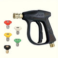 3000PSI High Pressure Cleaning Water Gun M22 14 Hose Interface 1/4 Inch Quick Connection Perfect For Car Patio Garden Outdoor Cleaning Heavy Duty Power Washer Accessory