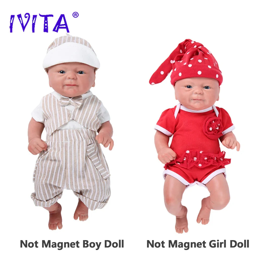 Full Silicone Reborn Baby Doll Kit, Realistic Lifelike Newborn Doll