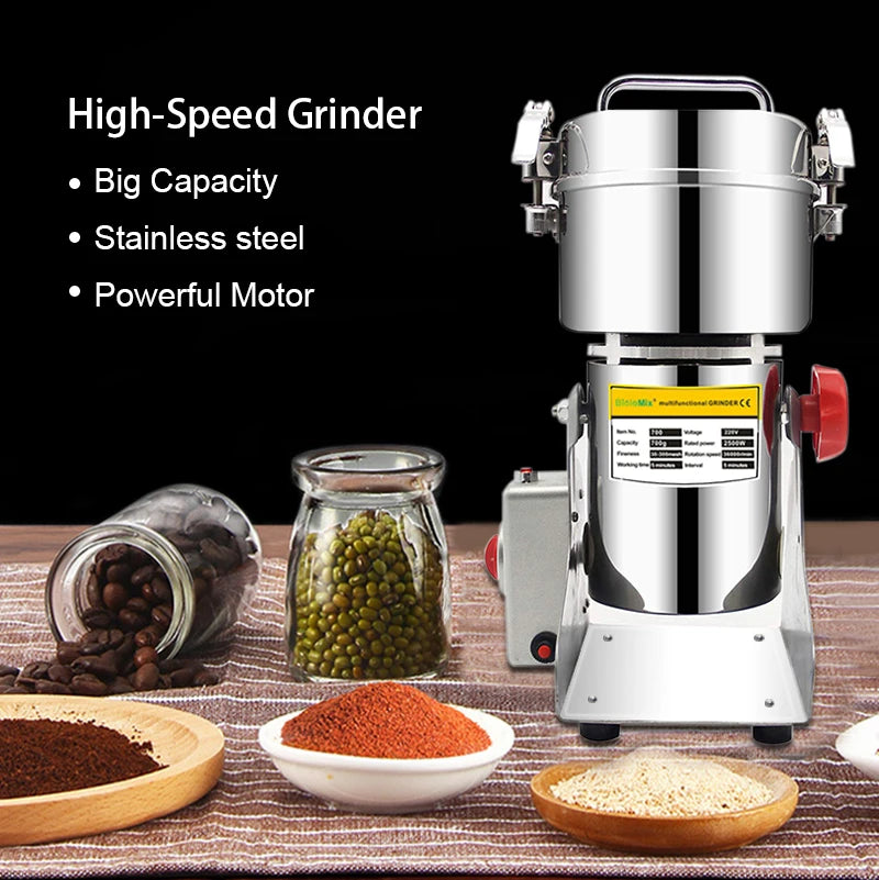 BioloMix 800g 700g Grains Spices Herbals Cereals Coffee Dry Food Grinder Mill Grinding Machine Gristmill Flour Powder Crusher