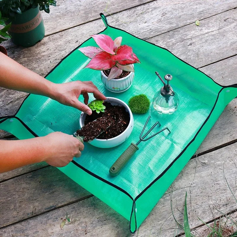 1pcs Garden Plant Repotting Mat, Waterproof Transplanting Mat, Indoor Succulent Potting Mat, Portable Gardening Mat