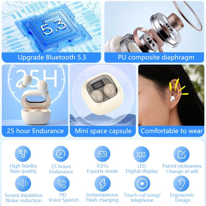Mini Wireless Sleep Earbuds