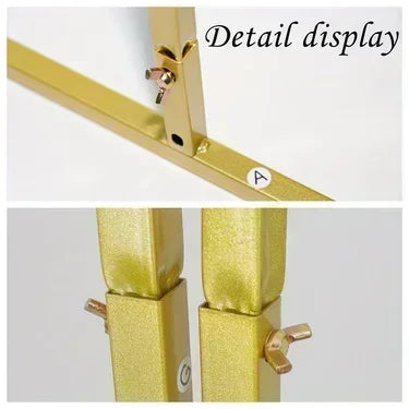 5 Styles Chira Backdrop Stand Large Size Gold Metal Balloon Arch Set Photography Background Wedding Party Decor Flower Support