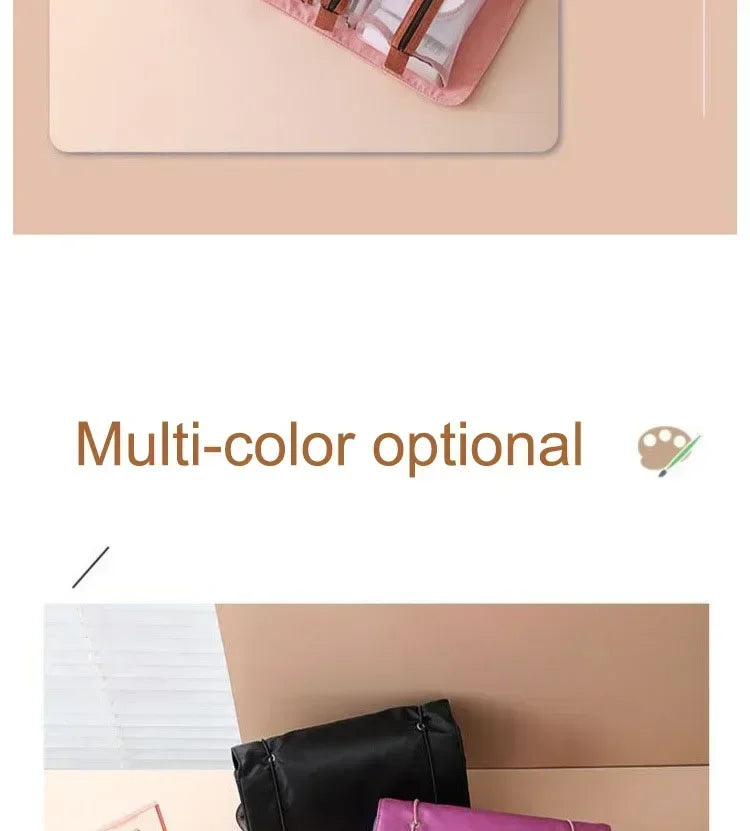 Large Makeup Organizer Bag, Travel Cosmetic and Toiletry Case for Women